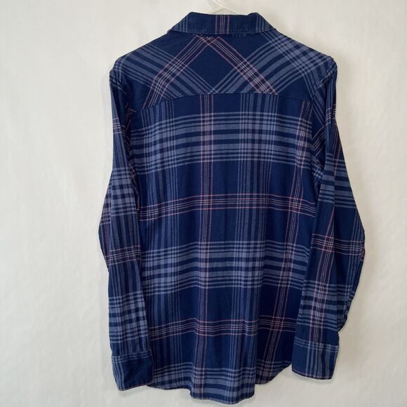 Orvis Button Up Flannel Shirt Mens Size Small Blue Pink Plaid Long Sleeve EUC - Picture 8 of 12